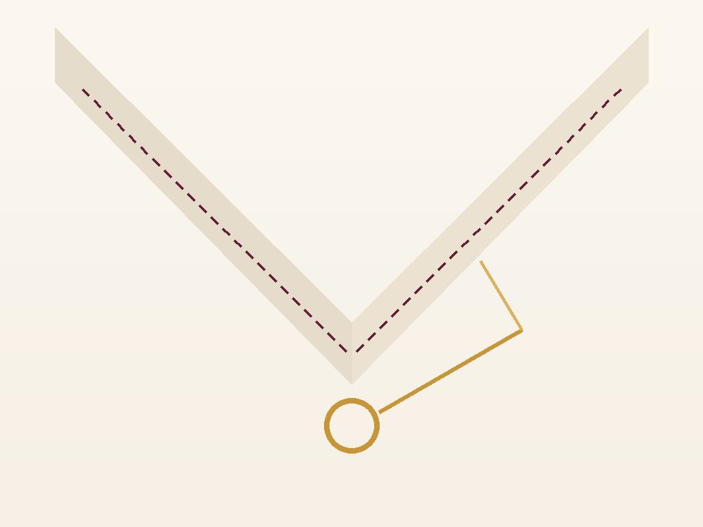 Close view of hand stitching on a crisp shirt collar